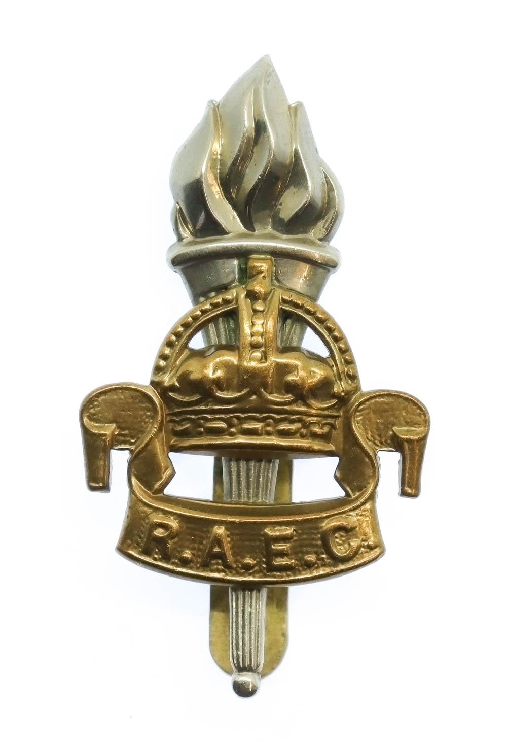 Royal Army Educational Corps (R.A.E.C.) Cap Badge - King's Crown