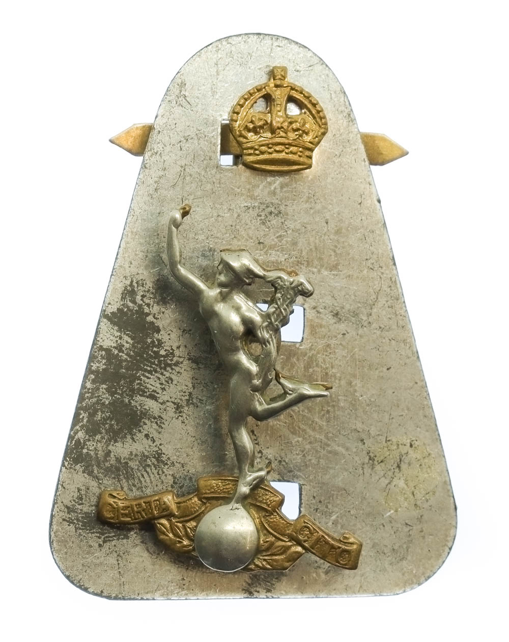 Royal Corps of Signals Cap Badge - King's Crown (2nd Pattern)