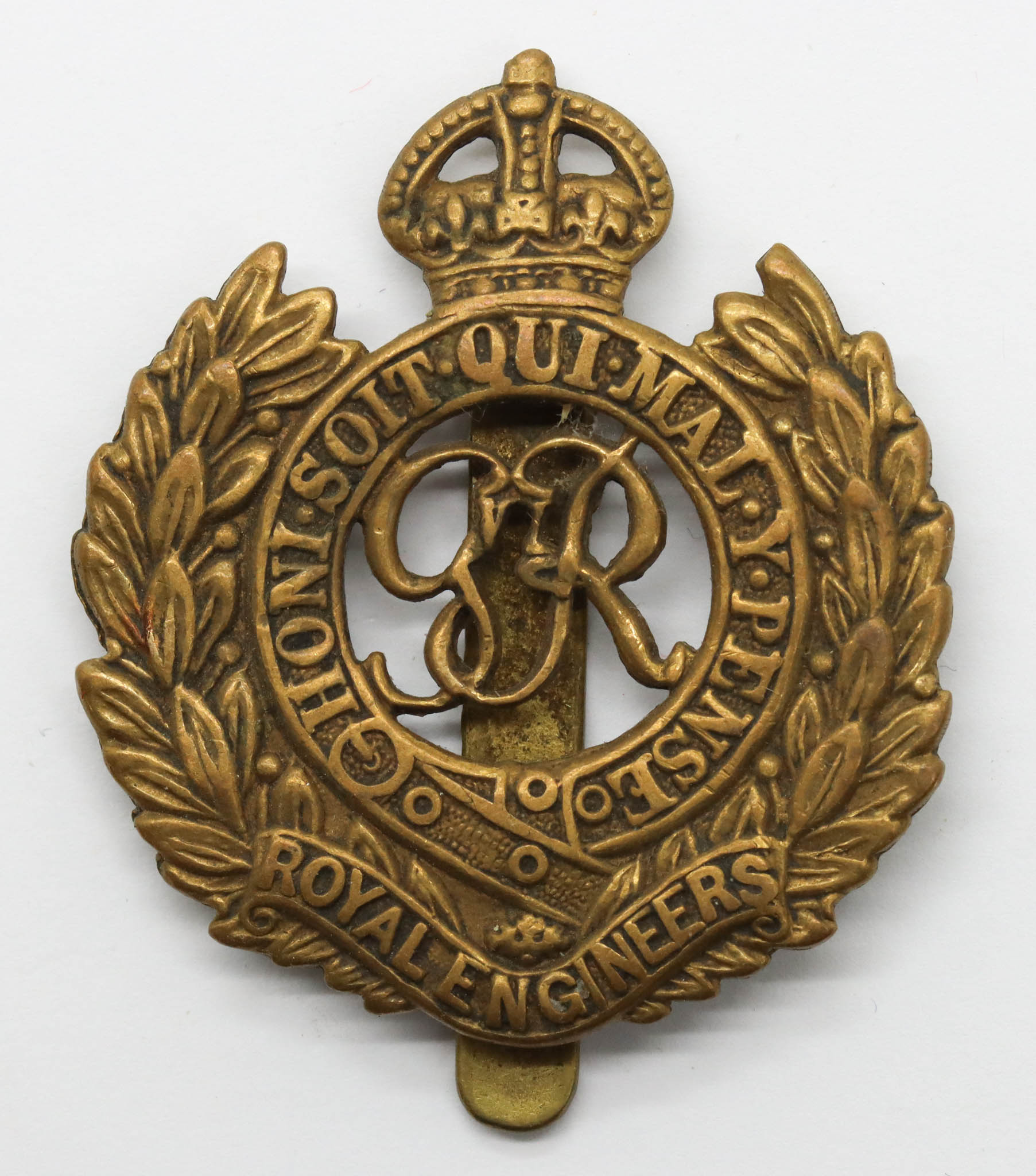 George VI Royal Engineers Cap Badge