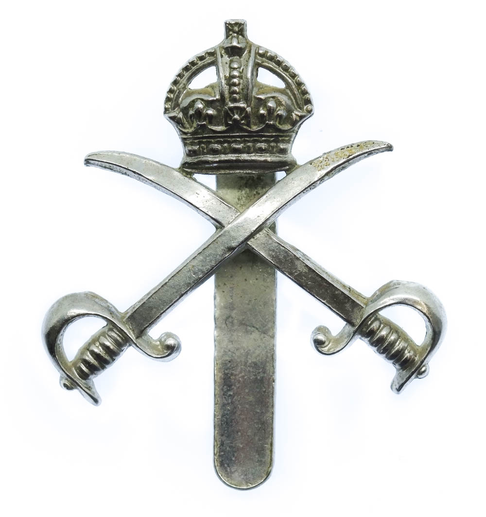 Army Physical Training Corps (A.P.T.C.) Chrome Cap Badge - King's Crown