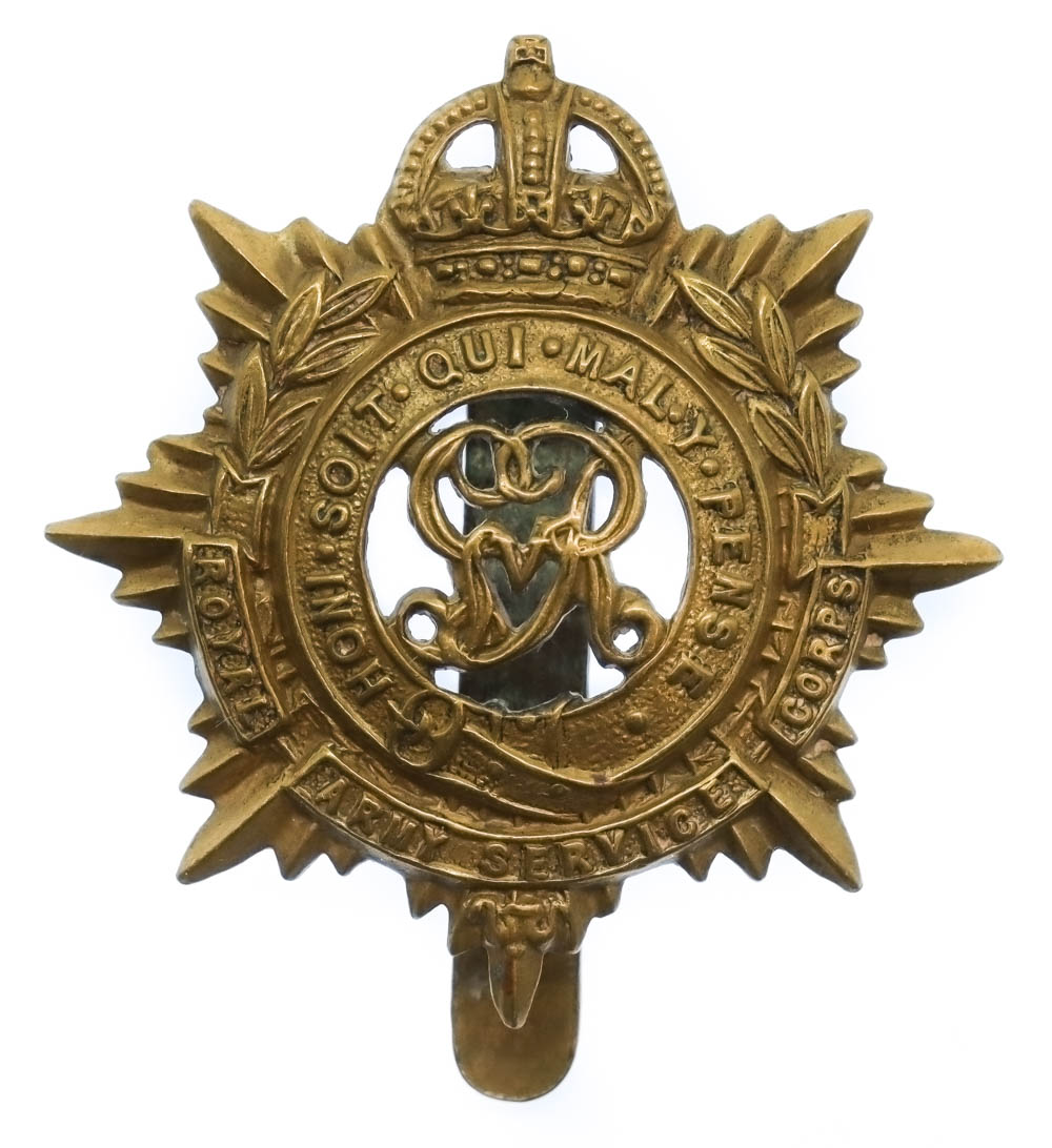 George V Royal Army Service Corps (R.A.S.C.) Cap Badge