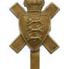 Royal Jersey Light Infantry Cap Badge - King's Crown