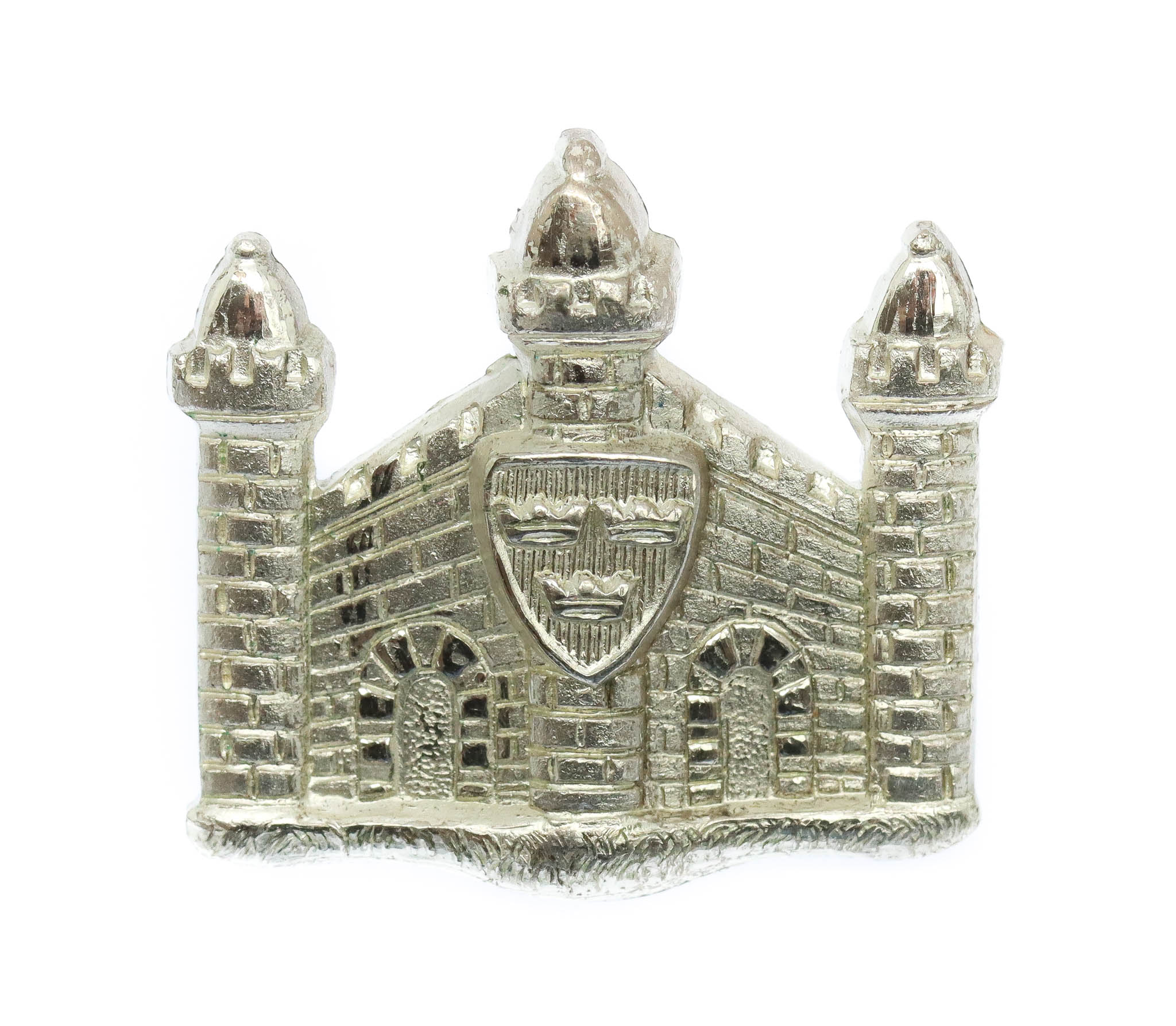 Cambridgeshire Regiment Officer's Silvered Collar Badge