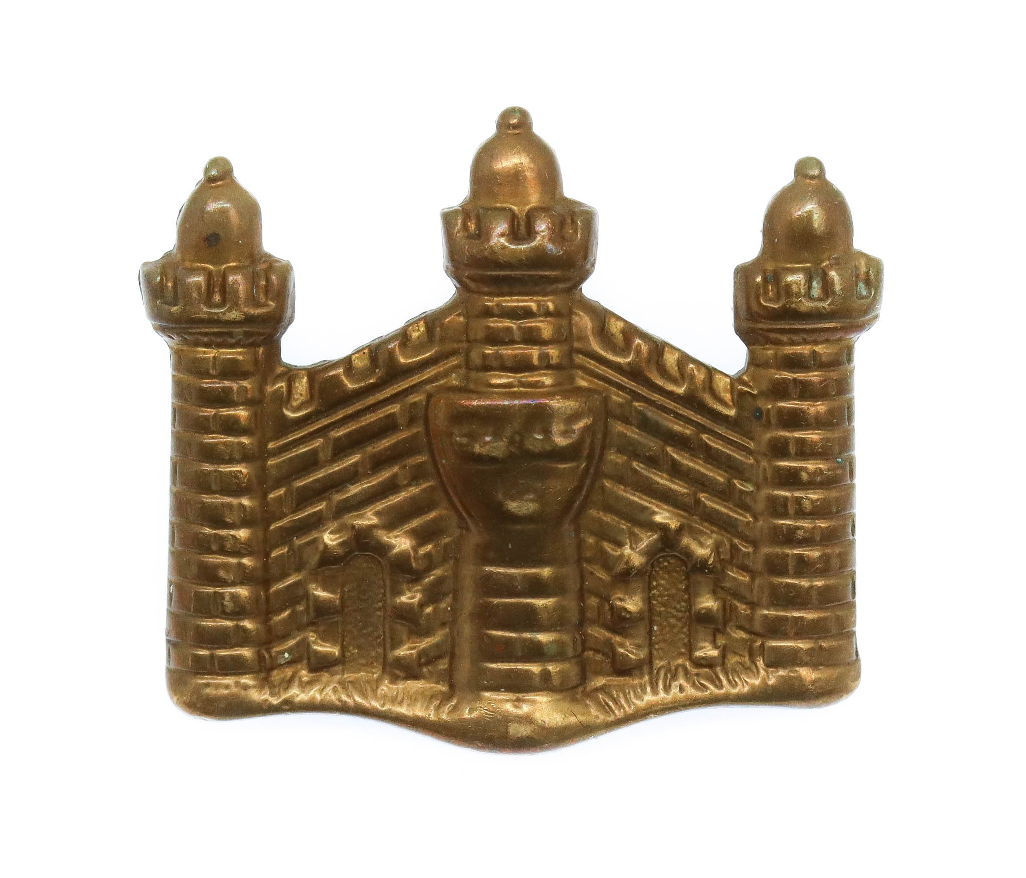 Cambridgeshire Regiment Brass Collar Badge