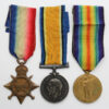 WW1 1914-15 Star Medal Trio - Pte. A.D. Clayton, 13th (4th Hull Pals) (Hull T'Others) Bn. East Yorkshire Regiment