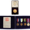 WW2 Medal Group with 9ct Gold Royal Naval College Dartmouth, King’s Medal - Midshipman P. T. de la G. Grissell, Royal Navy
