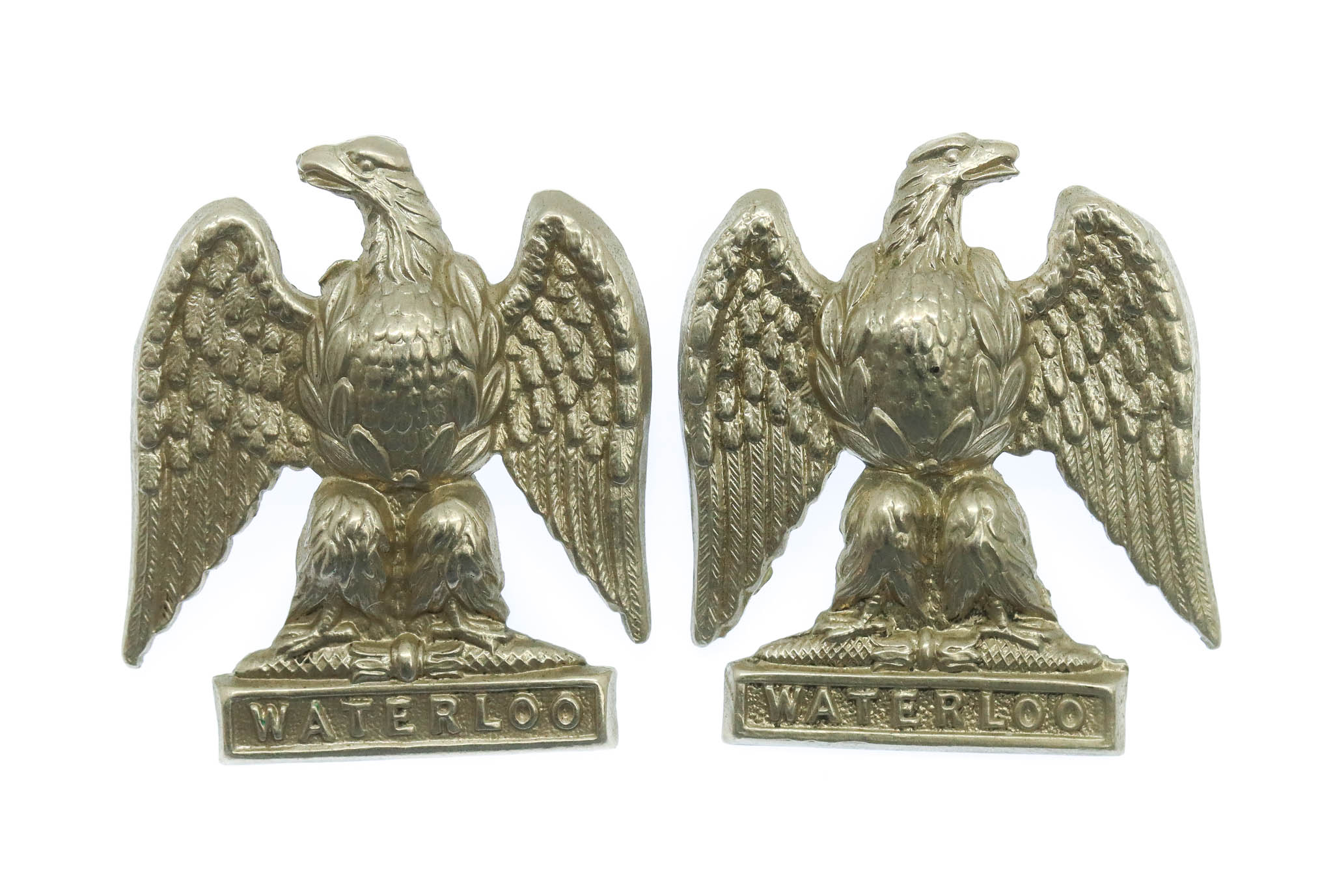 Pair of Royal Scots Greys Collar Badges