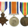 WW1 1914-15 Star Medal Trio - Cpl. V. Woods, 3rd Bn. Middlesex Regiment - K.I.A.