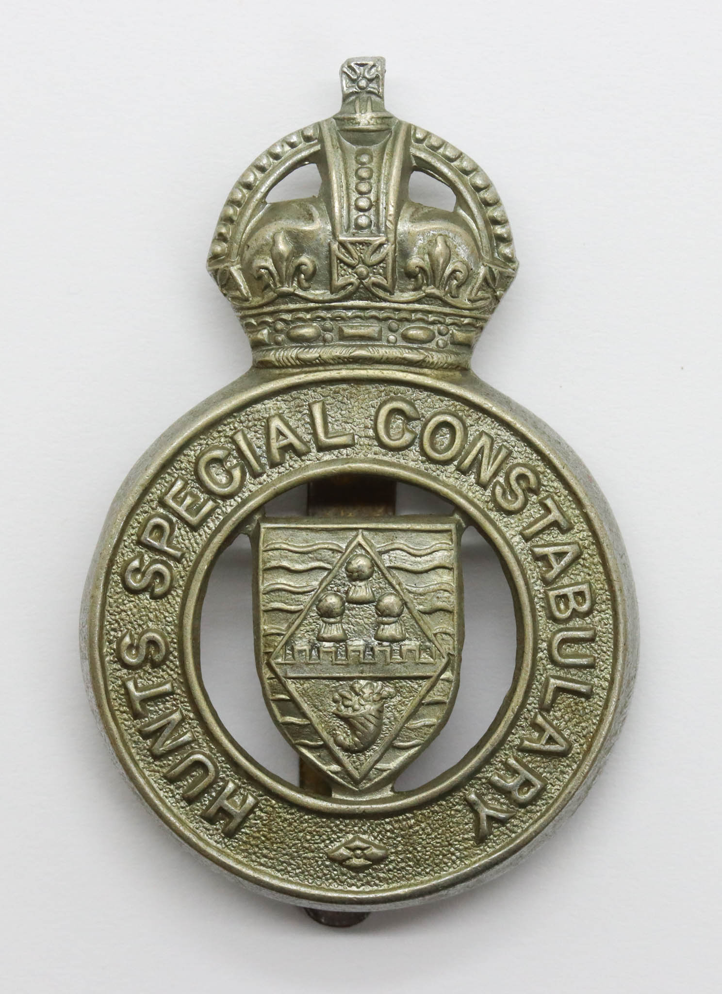 Hunts Special Constabulary Cap Badge - King's Crown