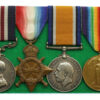 WW1 Military Medal. 1914-15 Star, British War & Victory Medal Group of Four - Gnr. C.W. Squires, Royal Artillery