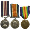 WW1 Military Medal, British War & Victory Medal Group of Three - Cpl. C. Rowland, 7th Bn. East Kent Regiment (The Buffs) - K.I.A. 