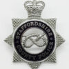 Staffordshire County Police Senior Officer's Enamelled Cap Badge - Queen's Crown