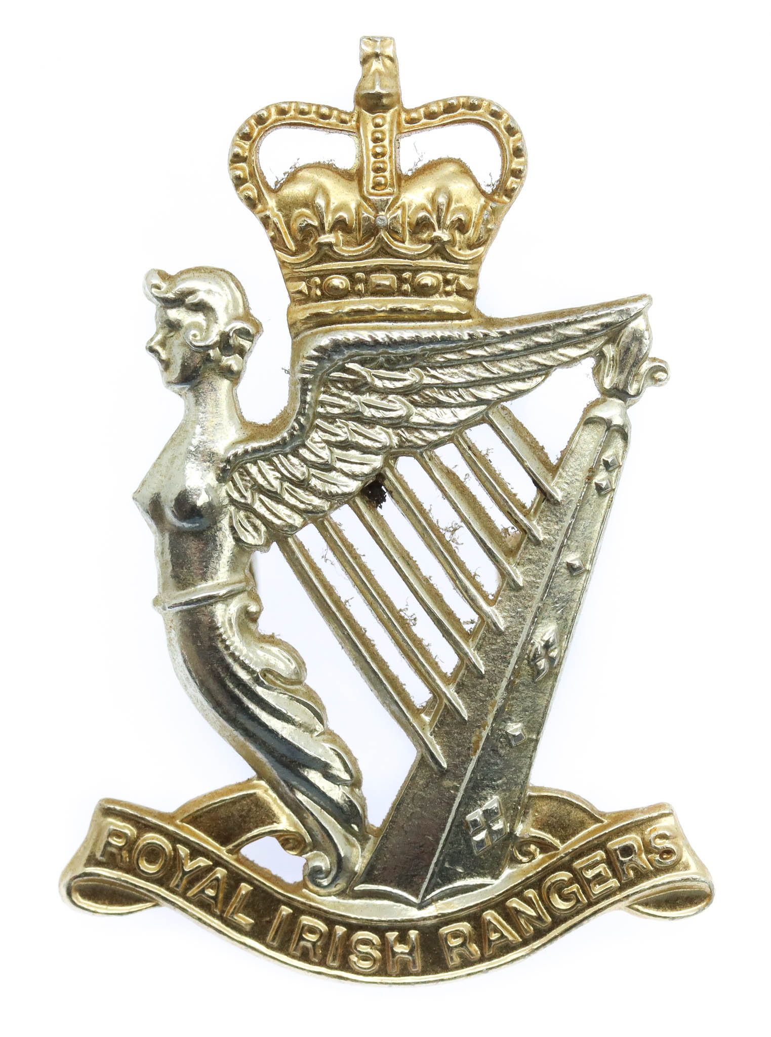 Royal Irish Rangers Anodised (Staybrite) Cap Badge