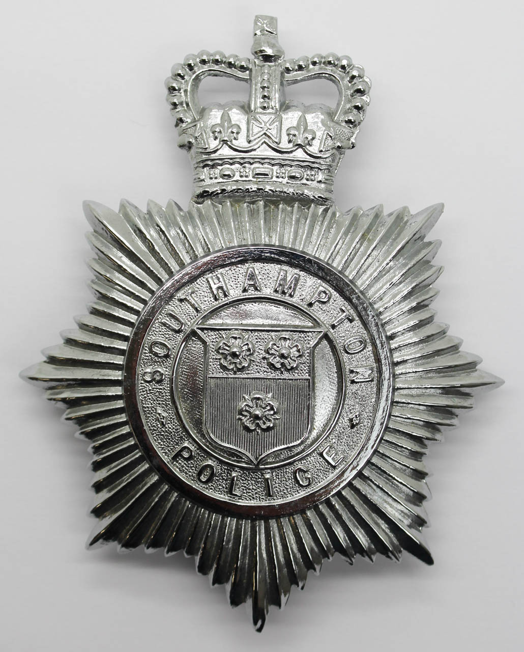 Southampton Police Helmet Plate - Queen's Crown