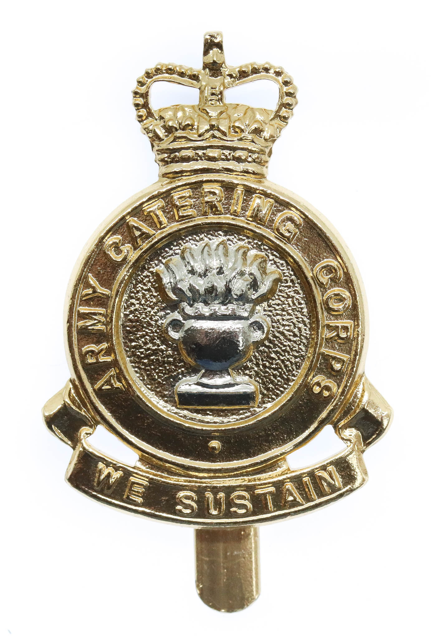 Army Catering Corps Anodised (Staybrite) Cap Badge