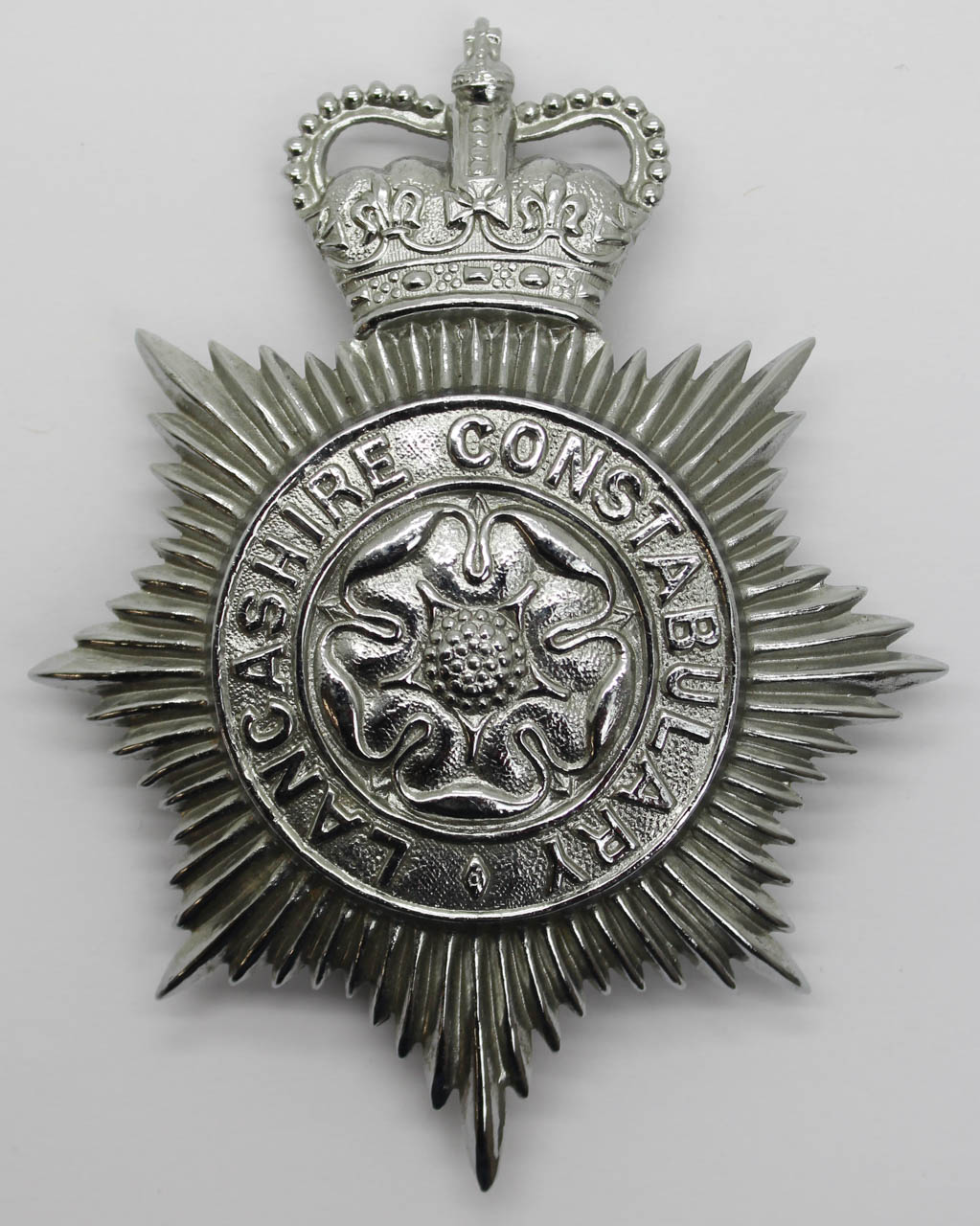 Lancashire Constabulary Helmet Plate - Queen's Crown