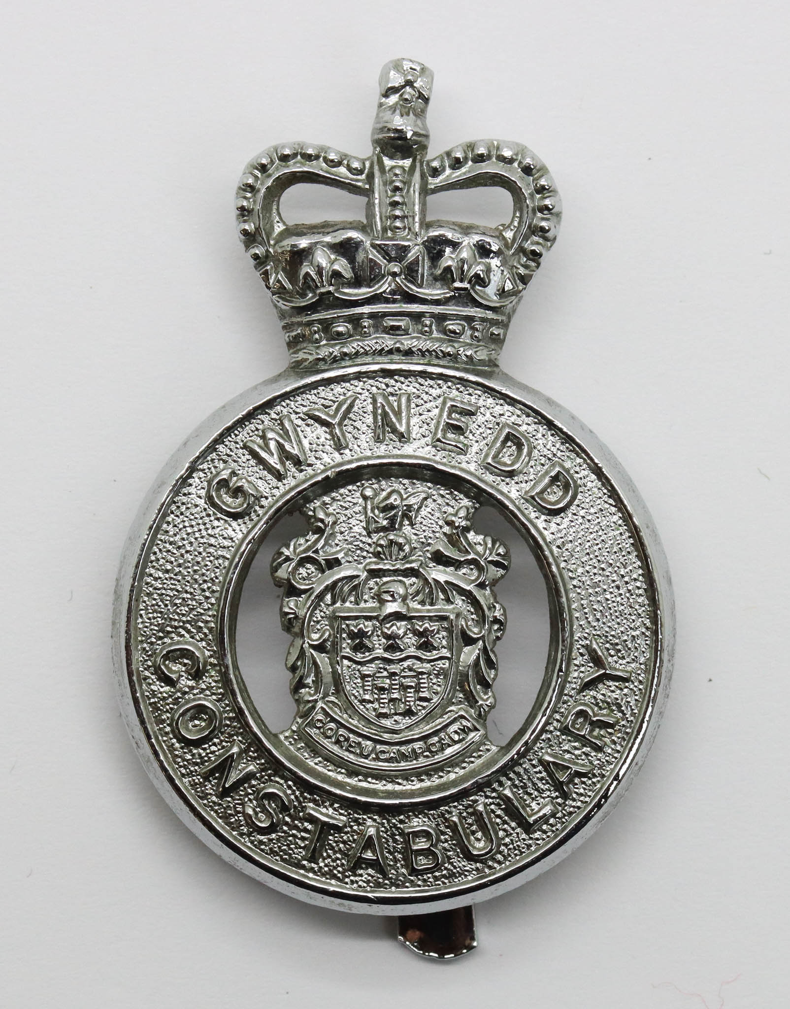 Gwynedd Constabulary Cap Badge - Queen's Crown