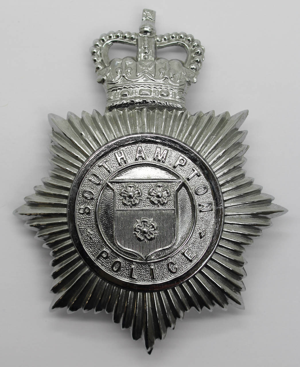 Southampton Police Helmet Plate - Queen's Crown