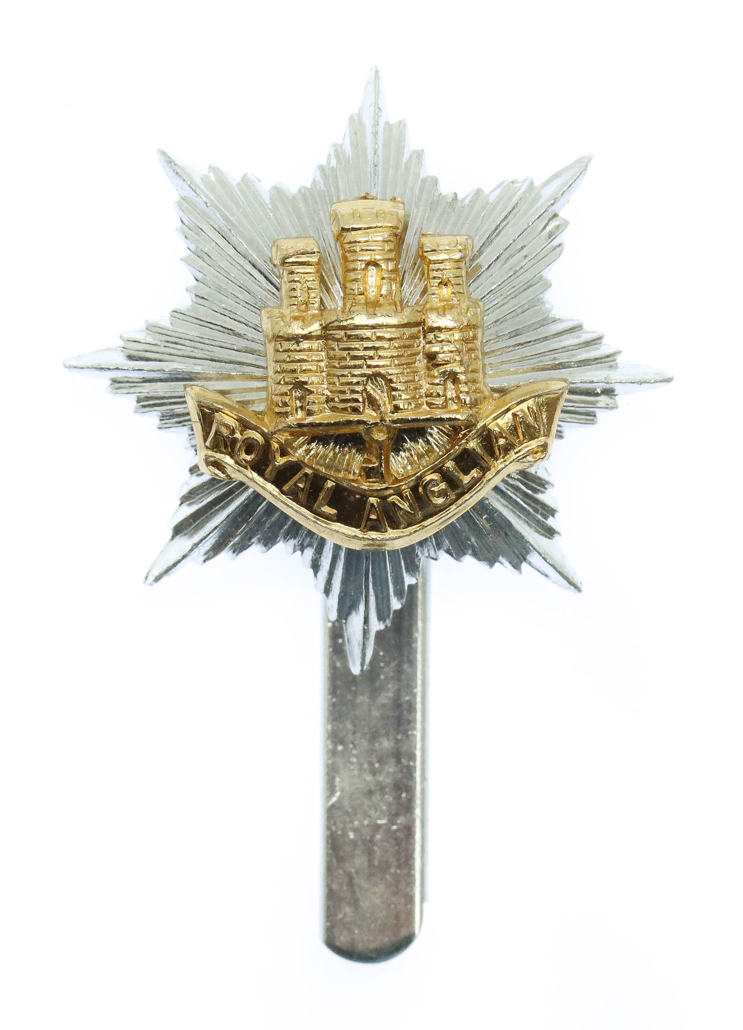 Royal Anglian Regiment Anodised (Staybrite) Cap Badge