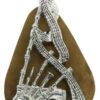 British Army Piper's Anodised (Staybrite) Arm Badge