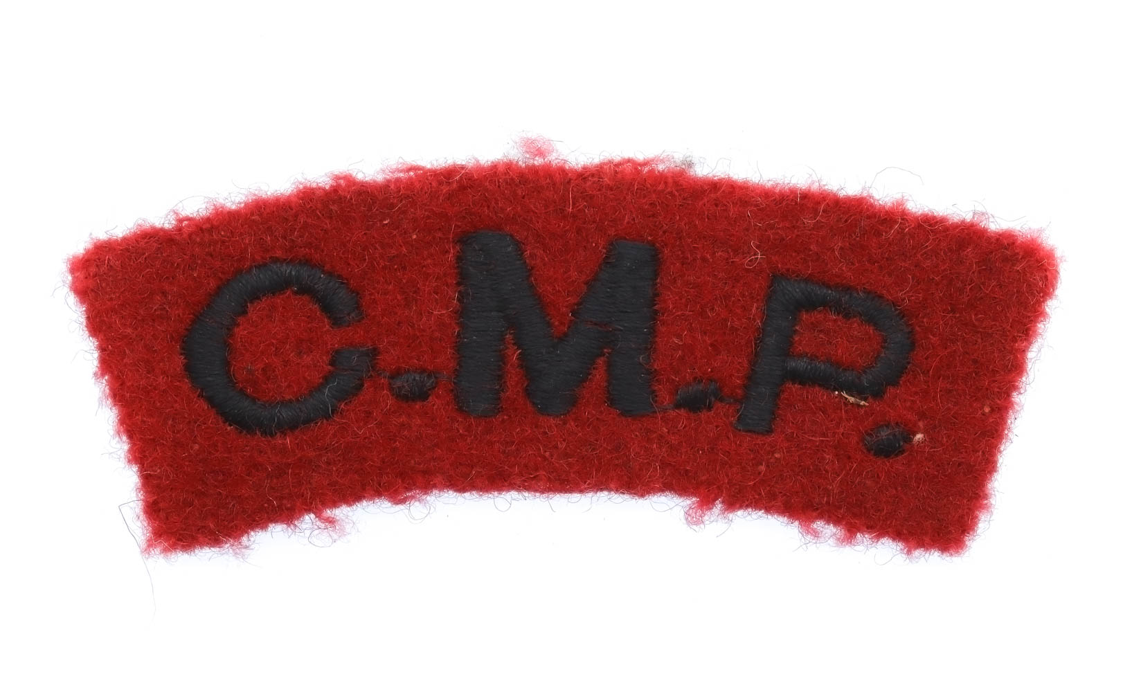 Corps of Military Police (C.M.P.) Cloth Shoulder Title