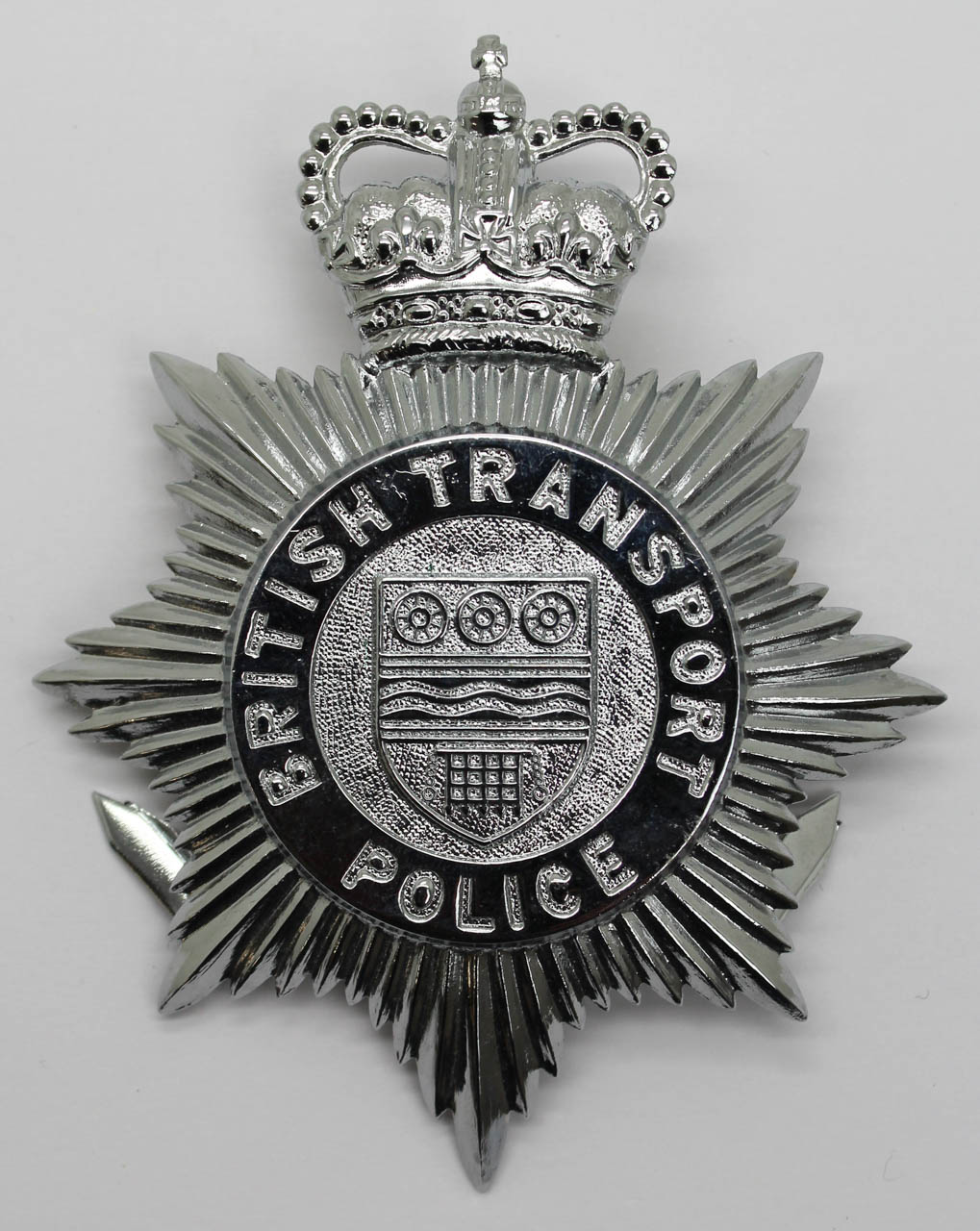 British Transport Police Helmet Plate - Queen's Crown