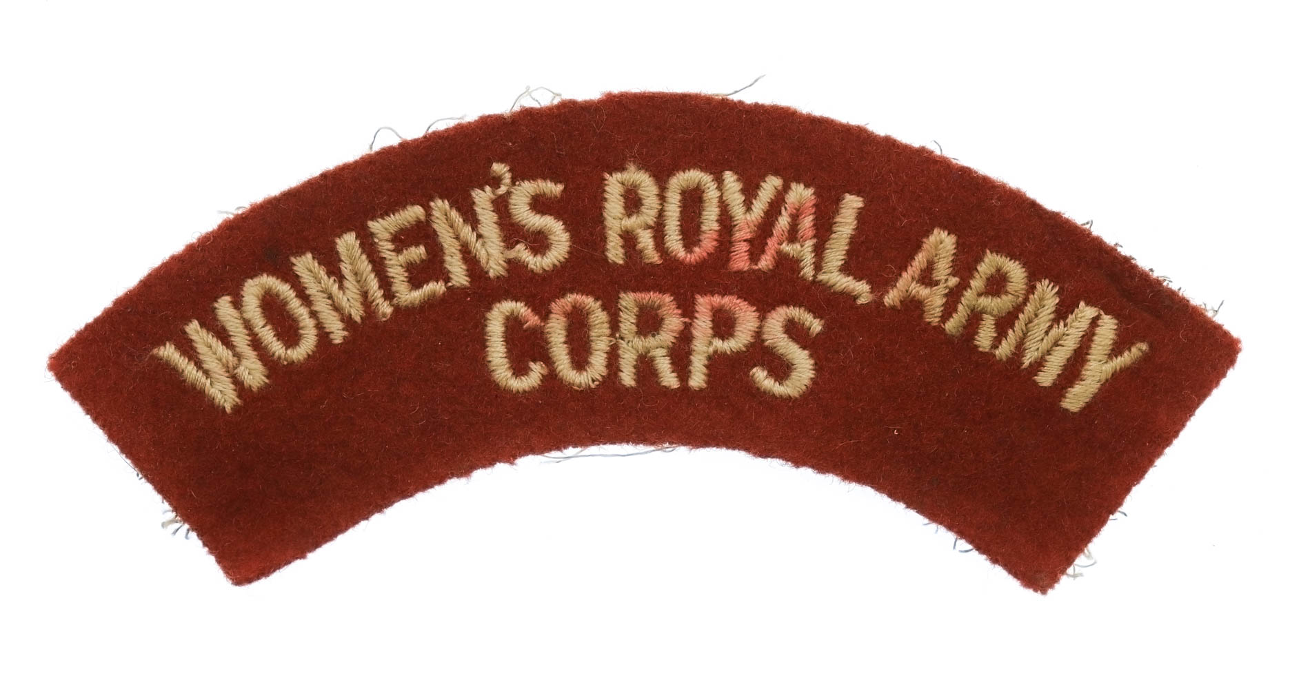 Women's Royal Army Corps (WOMEN'S ROYAL ARMY/CORPS) Cloth Shoulder Title