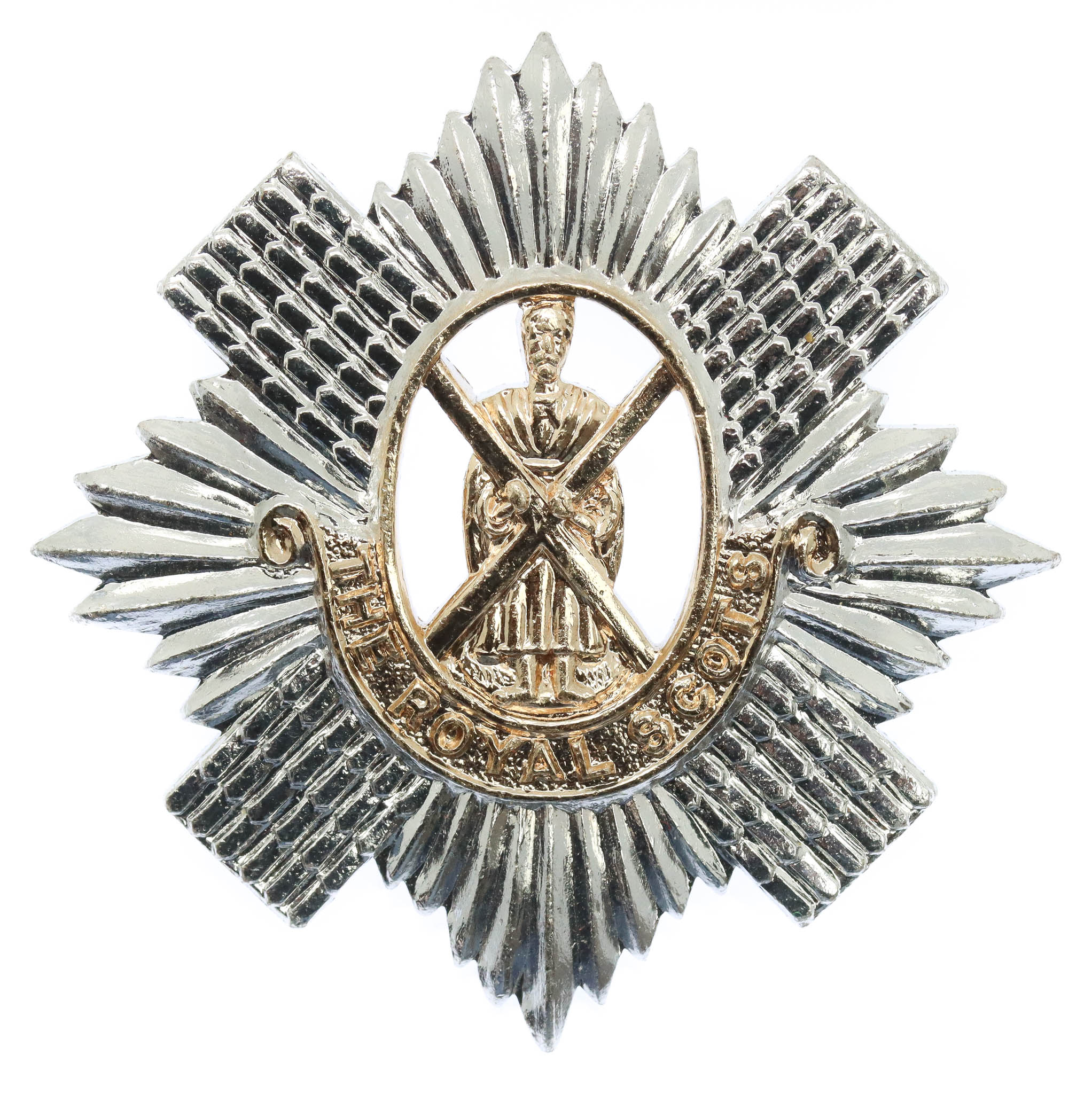 The Royal Scots Anodised (Staybrite) Cap Badge