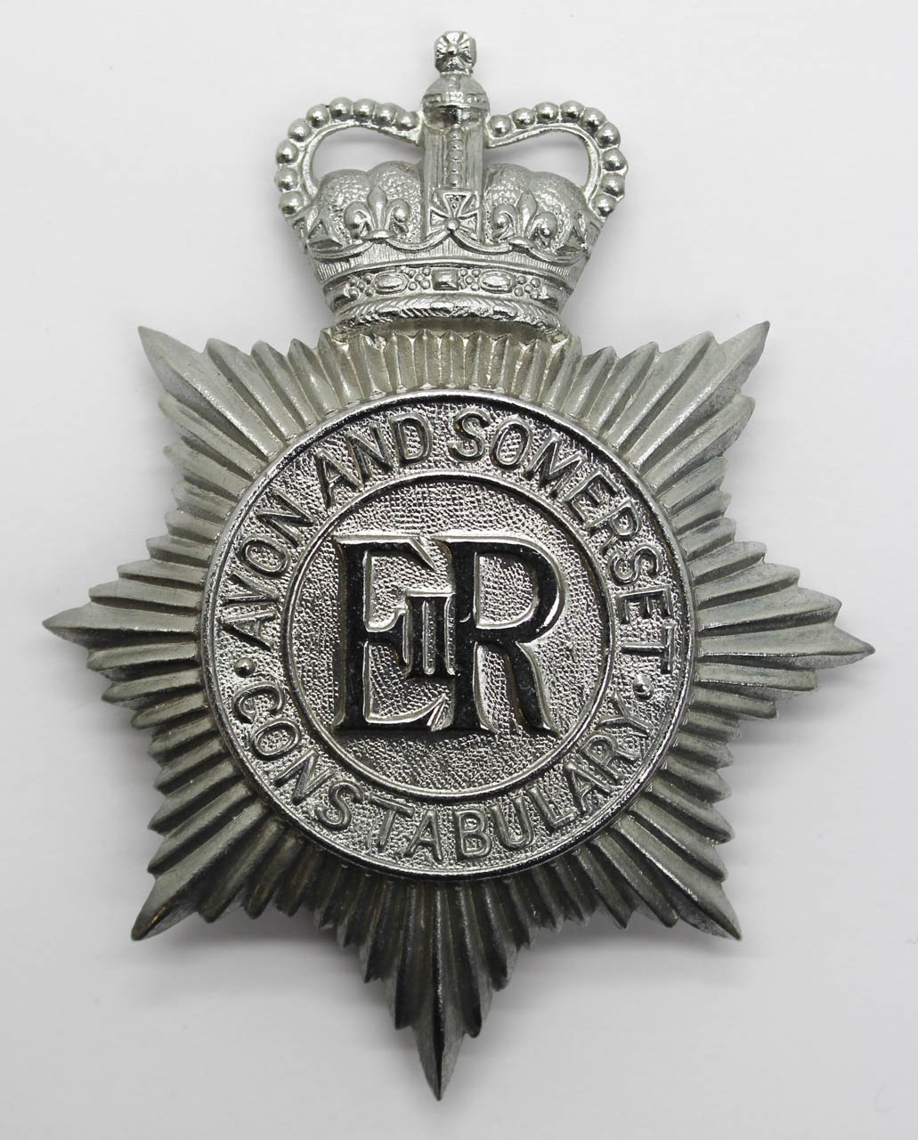 Avon & Somerset Constabulary Helmet Plate - Queen's Crown