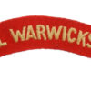 Royal Warwickshire Regiment (ROYAL WARWICKSHIRE) Cloth Shoulder Title