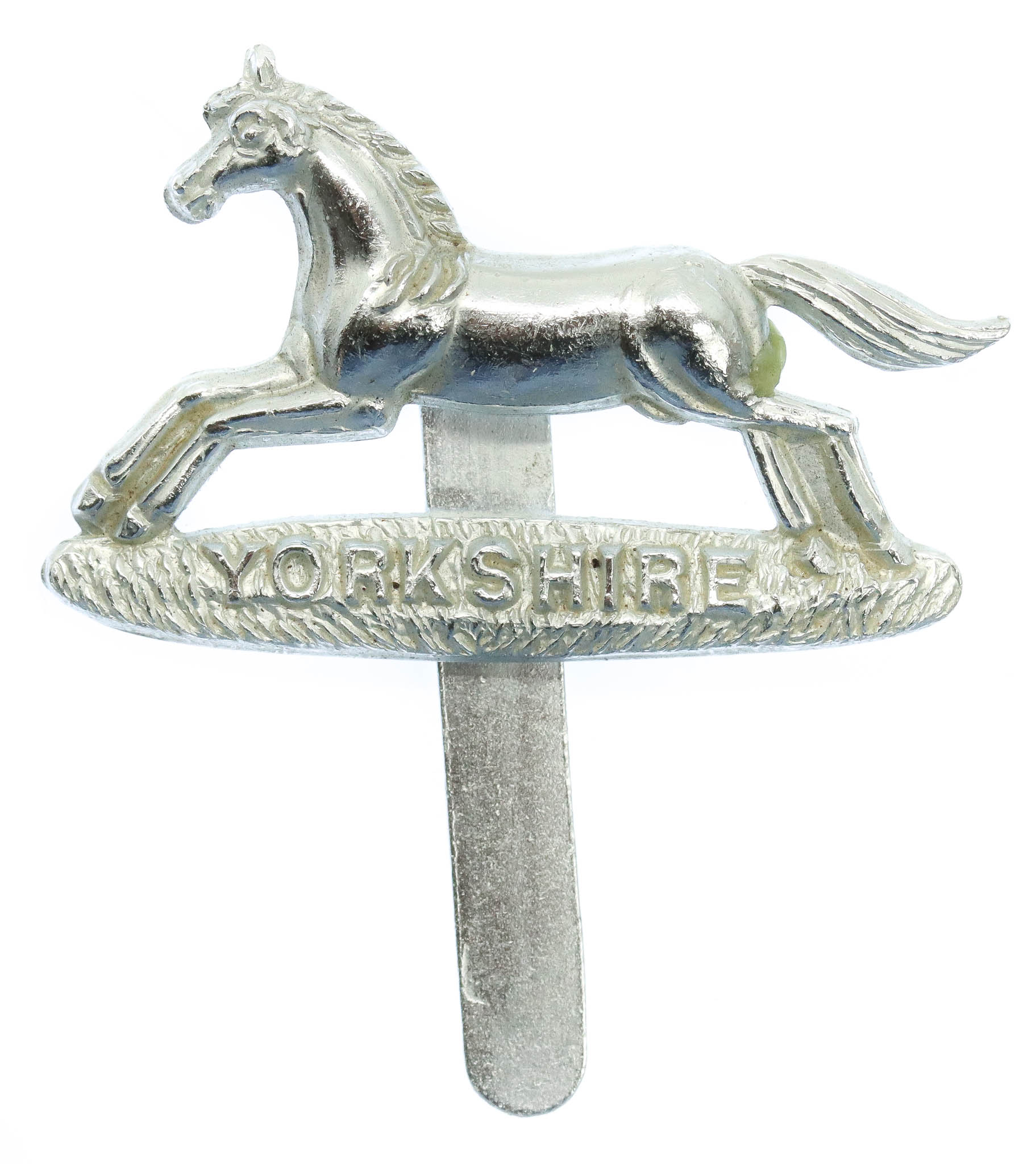Prince of Wales's Own Regiment of Yorkshire Anodised (Staybrite) Cap Badge