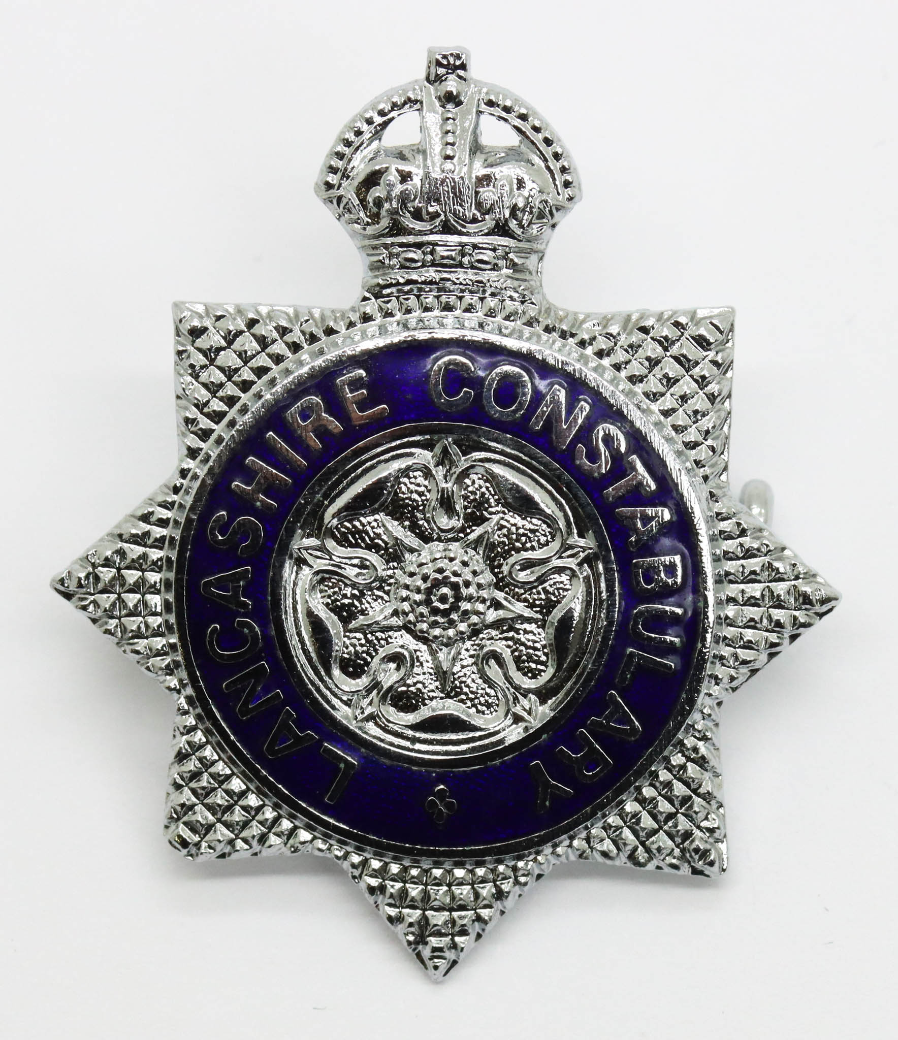 Lancashire Constabulary Senior Officer's Enamelled Cap Badge - King's Crown