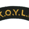 King's Own Yorkshire Light Infantry (K.O.Y.L.I.) Cloth Shoulder Title