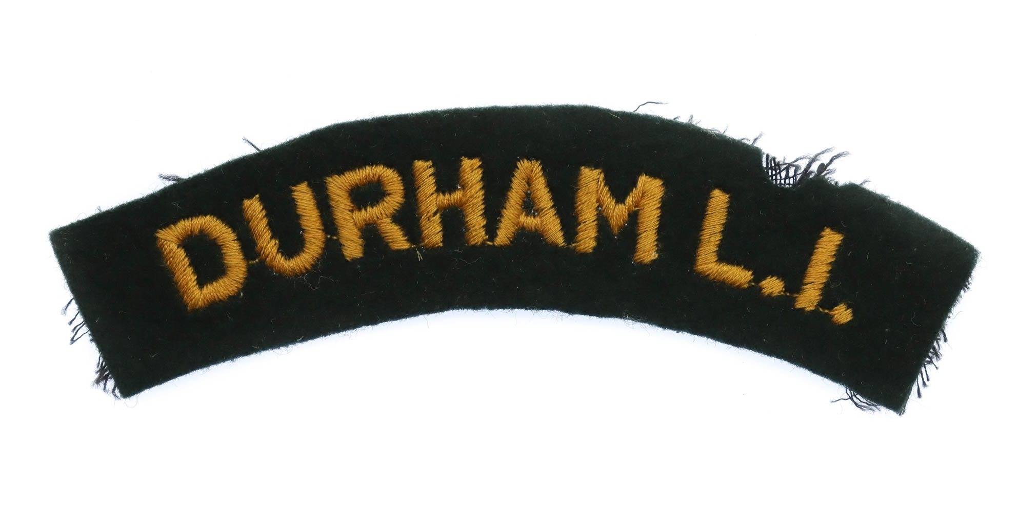 Durham Light Infantry (DURHAM L.I.) Cloth Shoulder Title