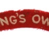 The King's Own Royal Lancaster Regiment (KING'S OWN) Cloth Shoulder Title
