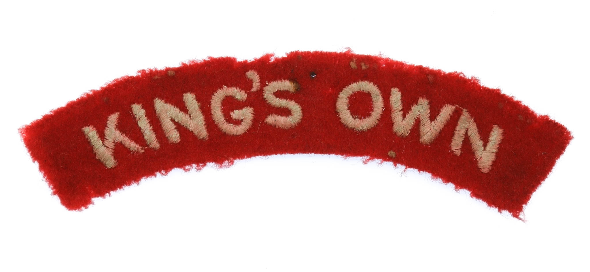 The King's Own Royal Lancaster Regiment (KING'S OWN) Cloth Shoulder Title