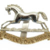 Queen's Own Hussars Anodised (Staybrite) Cap Badge