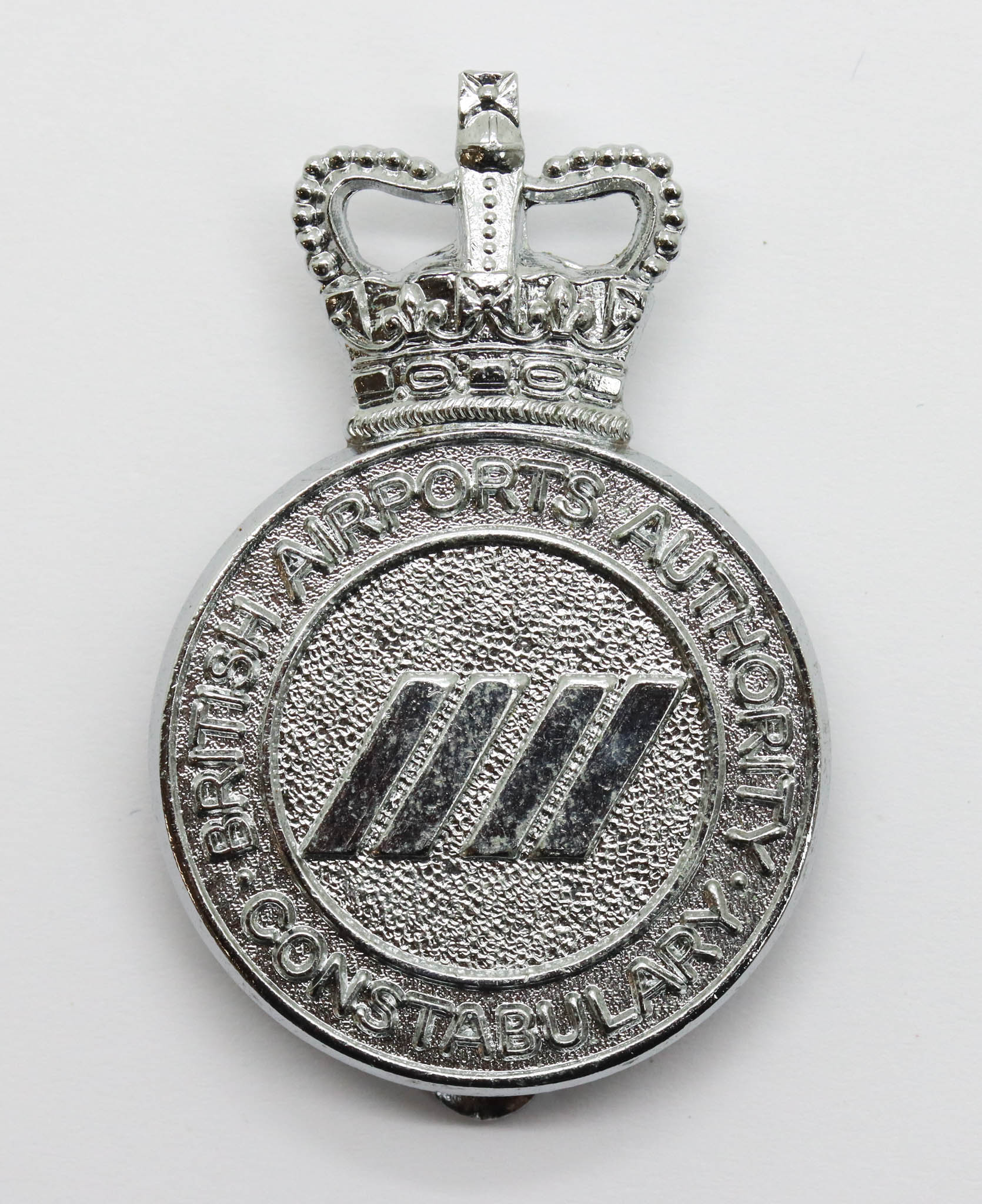 British Airports Authority Constabulary Cap Badge - Queen's Crown