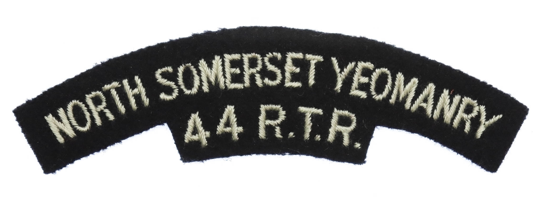 North Somerset Yeomanry (NORTH SOMERSET YEOMANRY/44R.T.R.) Cloth Shoulder Title