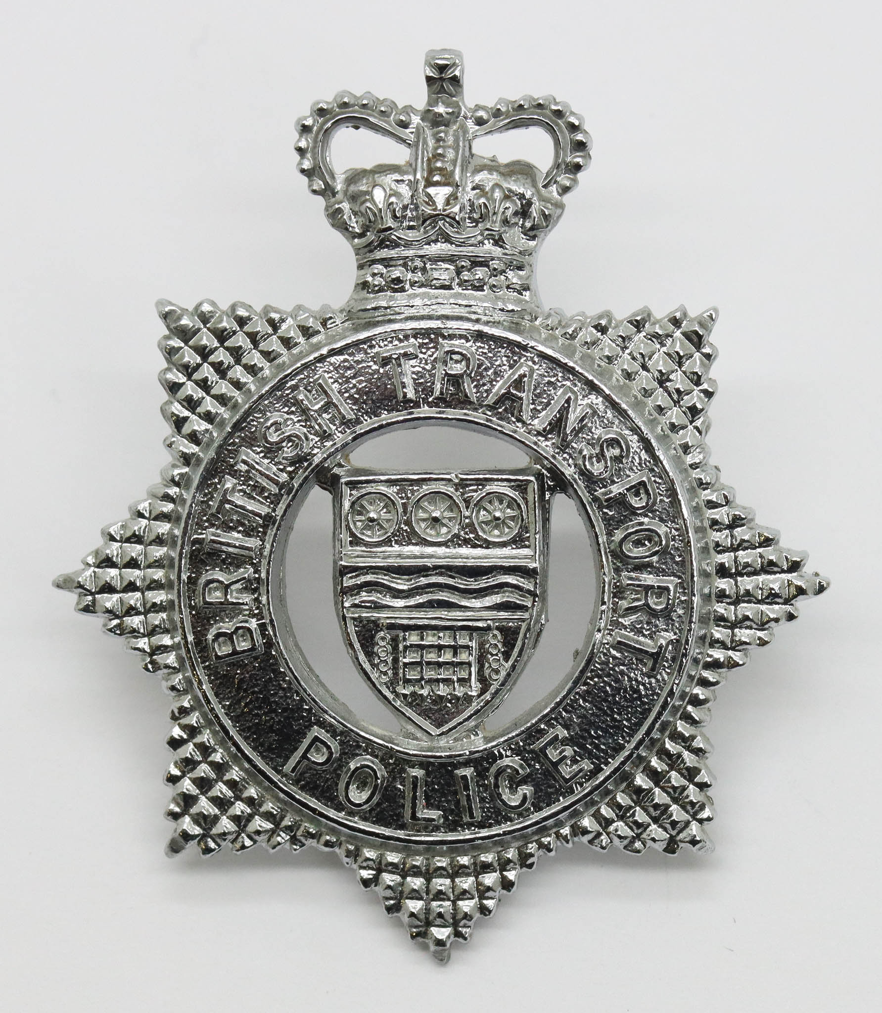British Transport Police (B.T.P.) Cap Badge - Queen's Crown