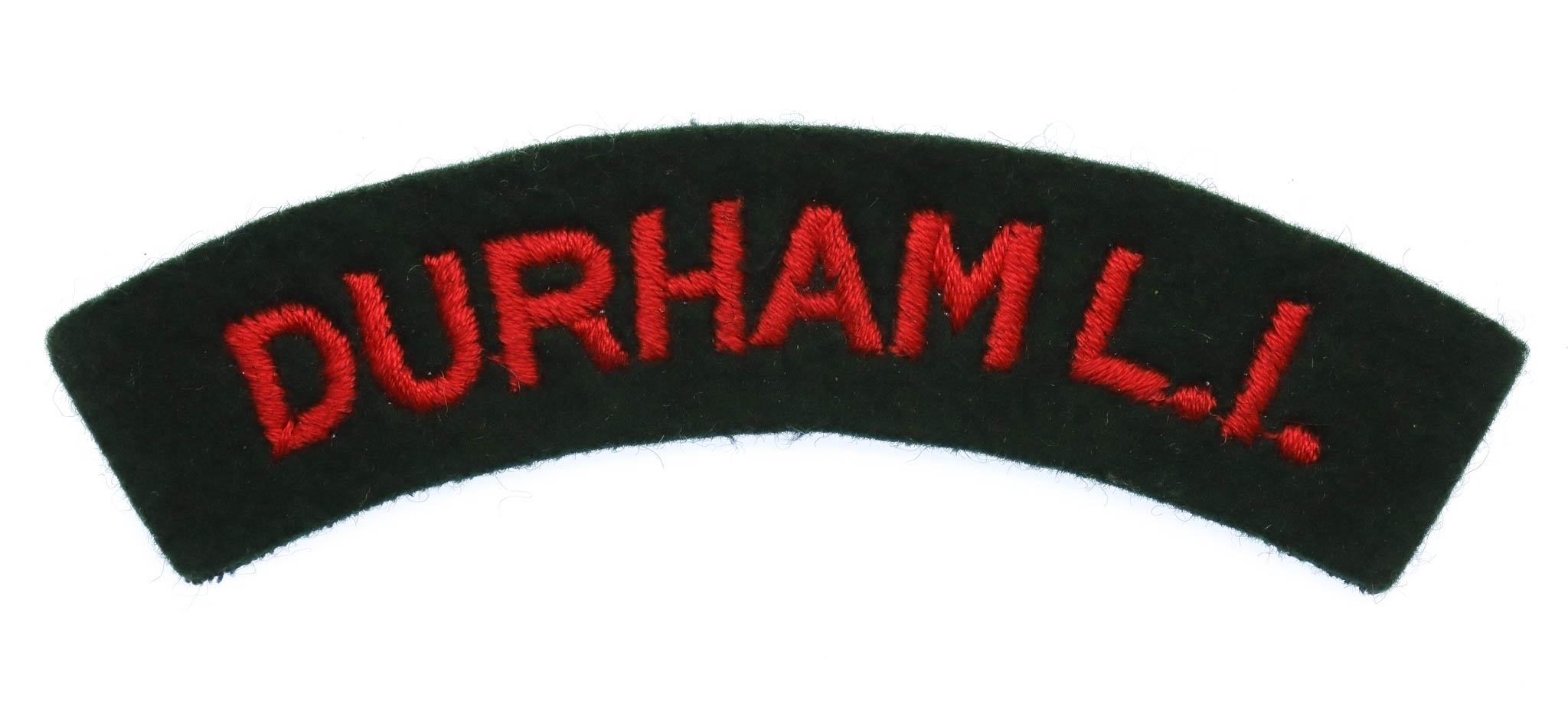 Durham Light Infantry (DURHAM L.I.) Cloth Shoulder Title