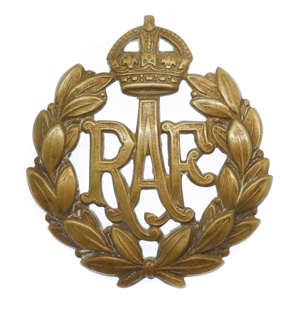 Royal Air Force (R.A.F.) Cap Badge - King's Crown