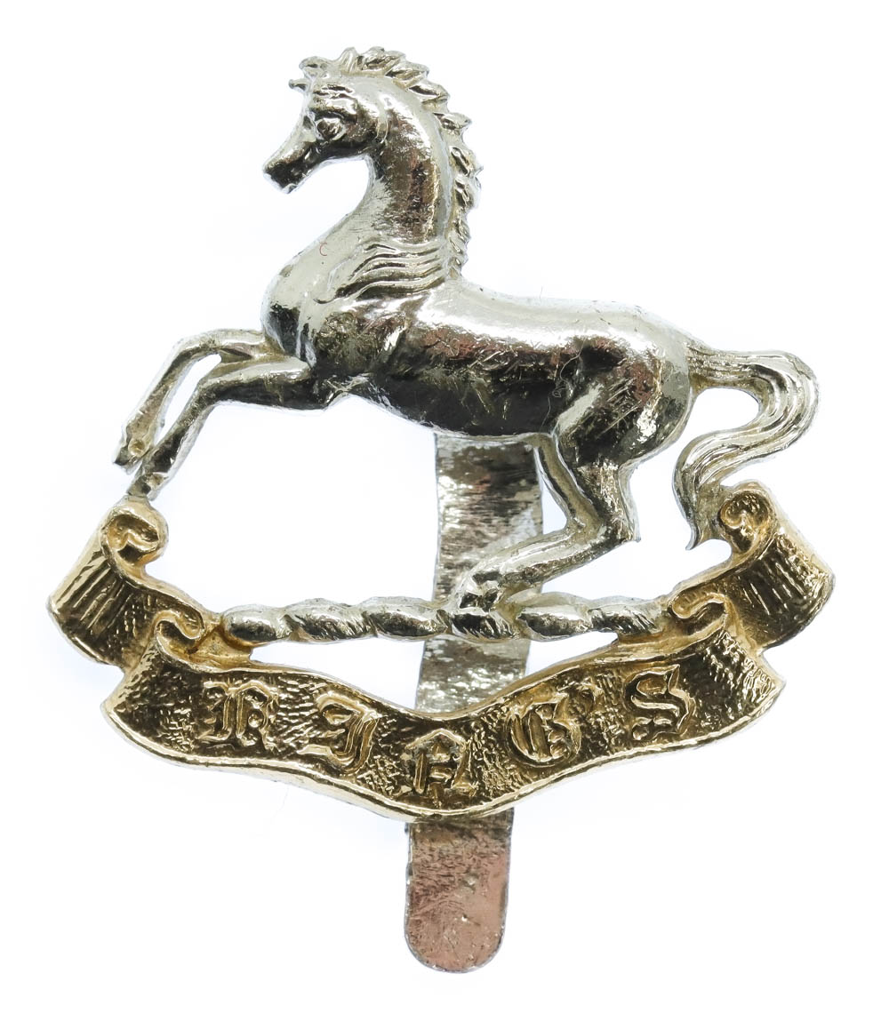 The King's (Liverpool) Regiment Anodised (Staybrite) Cap Badge