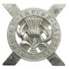 Lowland Brigade Anodised (Staybrite) Cap Badge