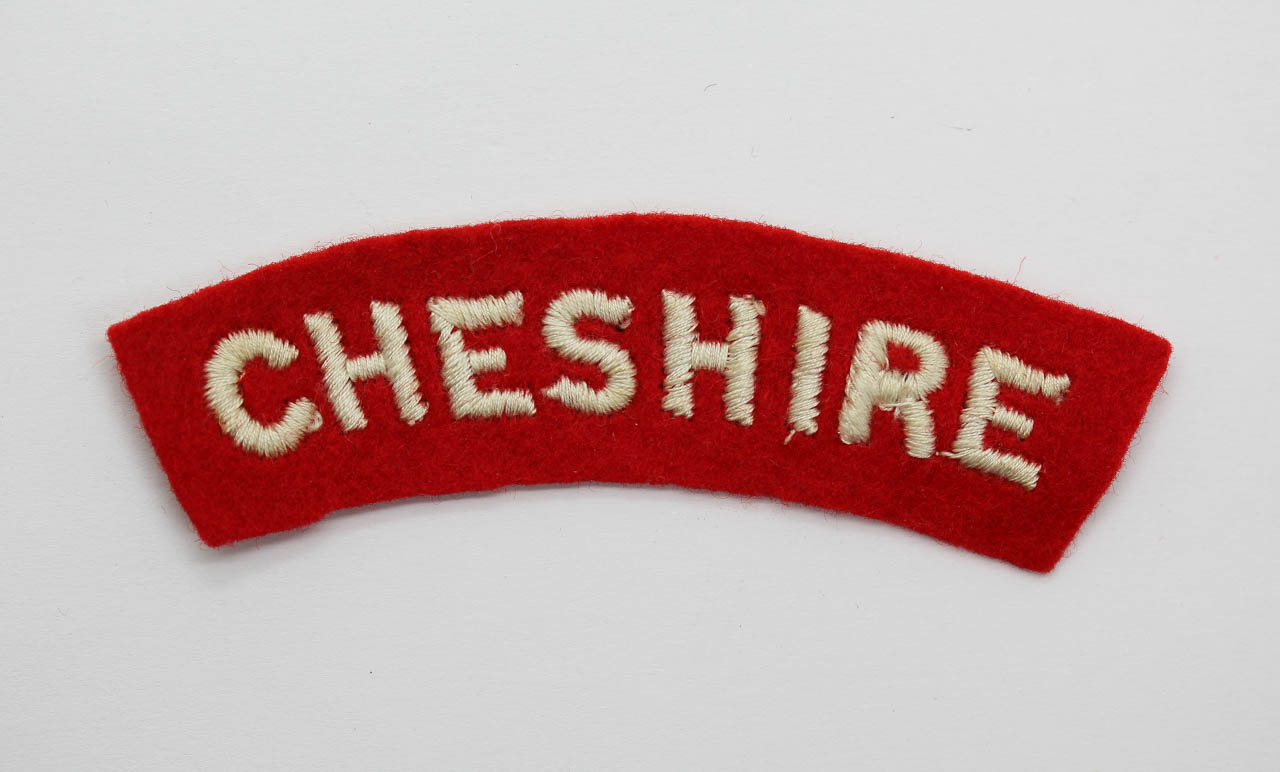 Cheshire Regiment (CHESHIRE) Cloth Shoulder Title