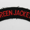 Royal Green Jackets (GREEN JACKETS) Cloth Shoulder Title