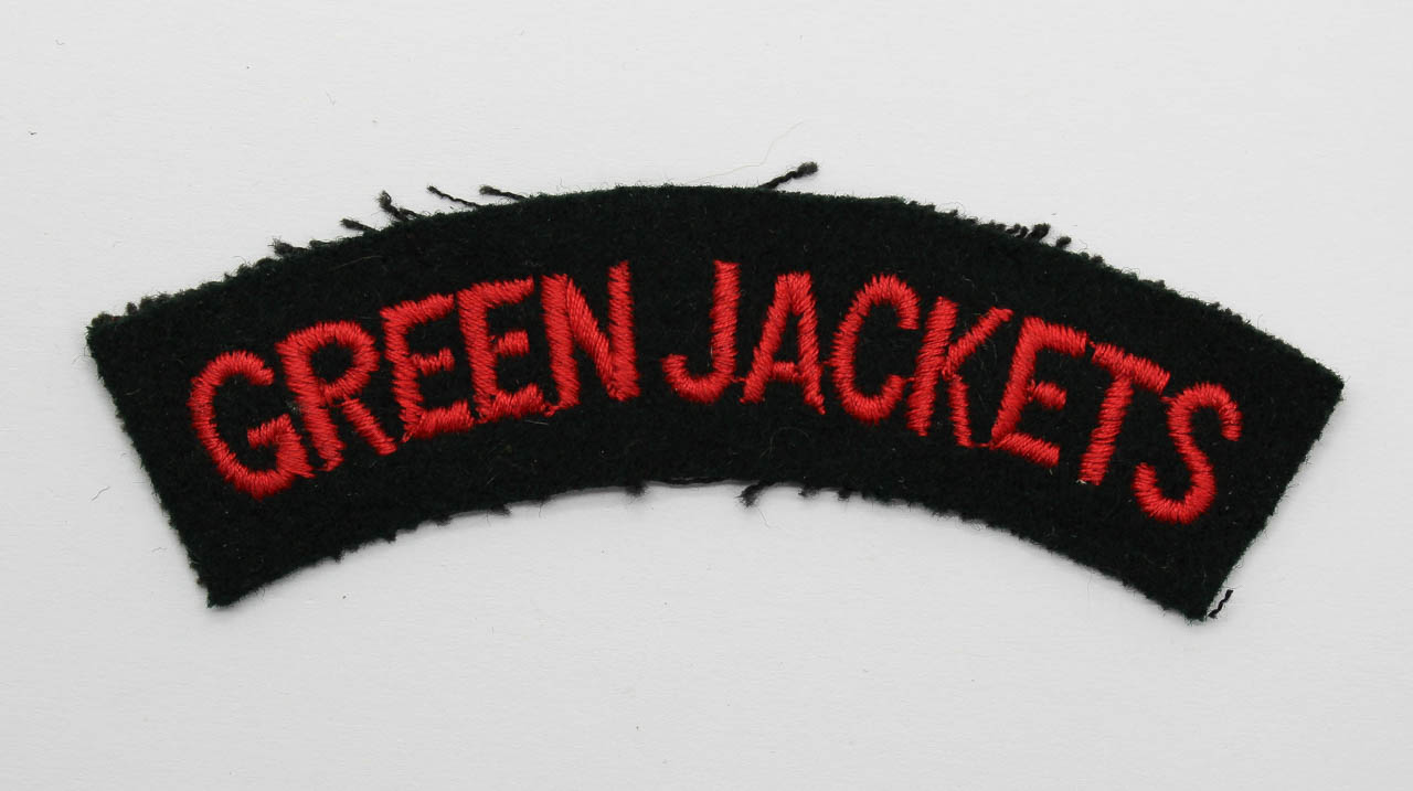 Royal Green Jackets (GREEN JACKETS) Cloth Shoulder Title