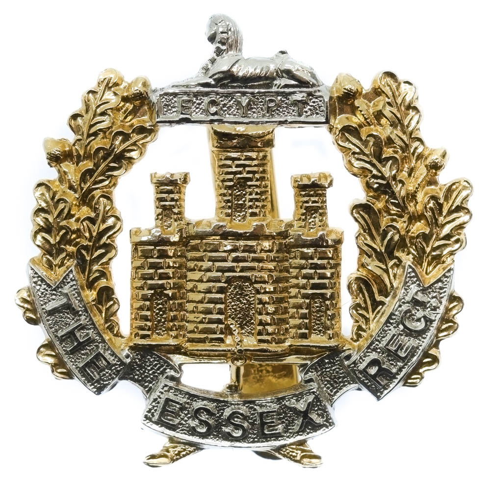 Essex Regiment Anodised (Staybrite) Cap Badge