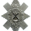 Black Watch (The Royal Highlanders) Anodised (Staybrite) Cap Badge - Queen's Crown