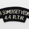 North Somerset Yeomanry (NORTH SOMERSET YEOMANRY / 44 R.T.R.) Cloth Shoulder Title